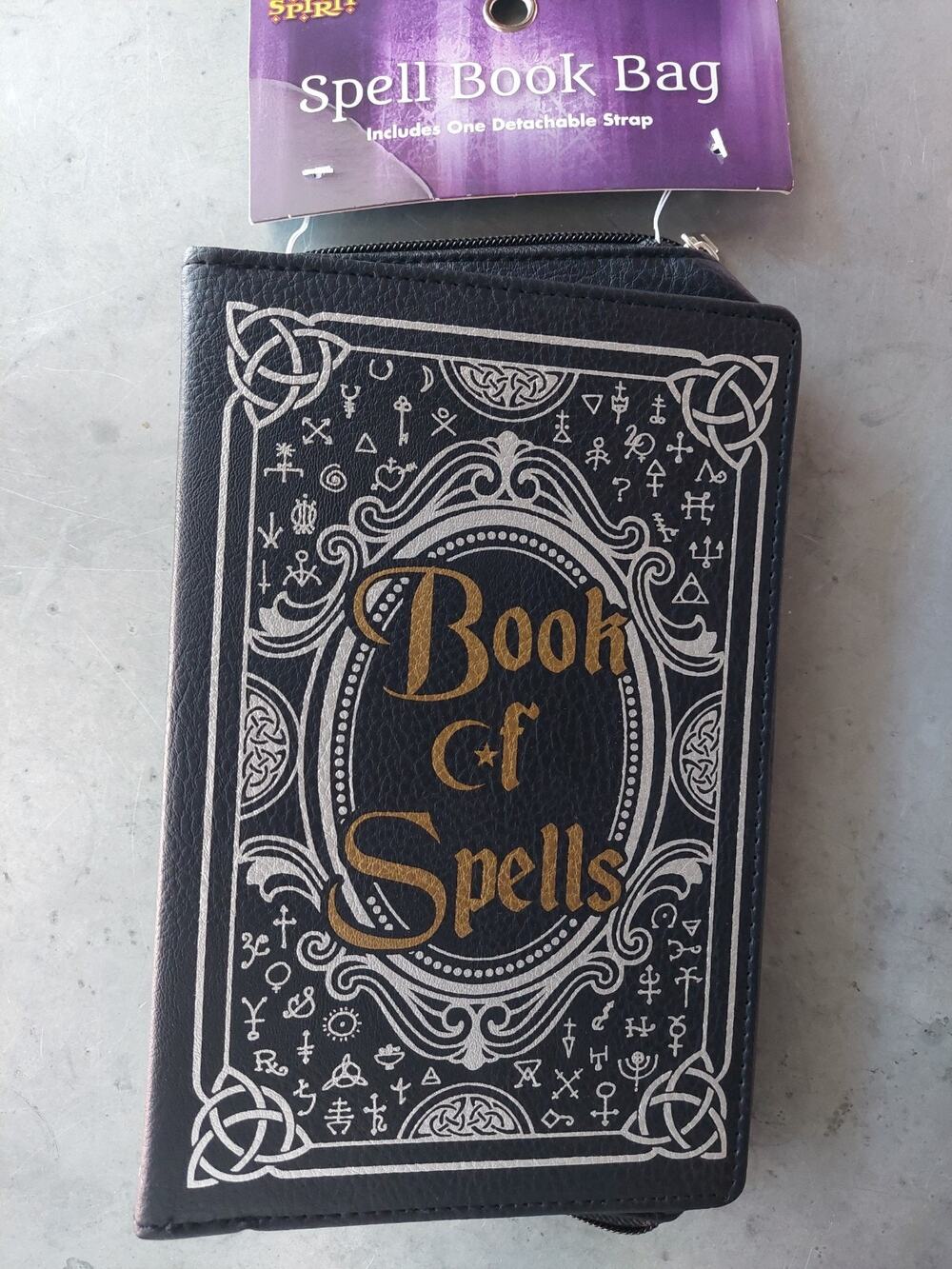 Spirit Halloween Book Of Spells Crossbody Bag Purse Goth Mystical Handbag New